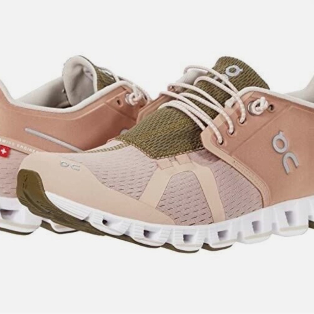 On Cloud 5 Slip On Running Shoe Rose Brown Camo Women’s 7.5